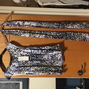 St. John sleeveless top with scarf